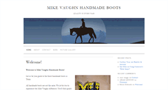 Desktop Screenshot of mikevaughnhandmadeboots.com